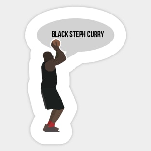 Shaq O'neal - Black Steph Curry Sticker